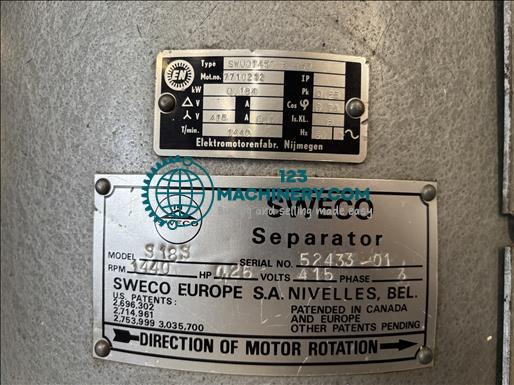 Sweco S18S Separator