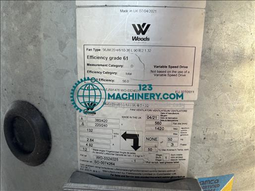 İlanı göster Woods 56JM-20-4-6-10-36 Flow extract fan