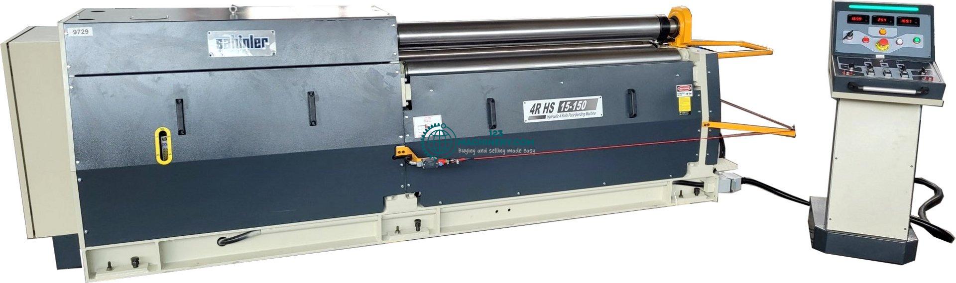 Hydraulic 4-roll plate bending machine HESSE by SA