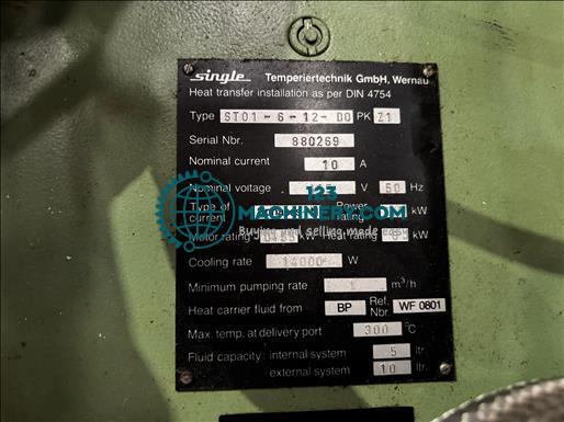 Single ST01 Thermal Oil Temperature control unit