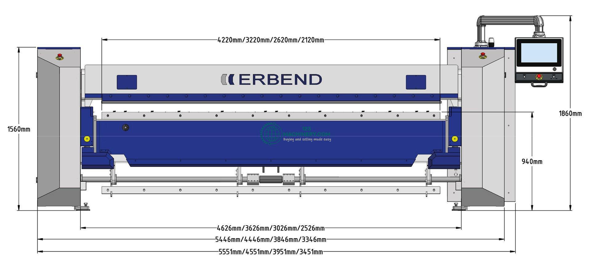 Motorized folding machine ERBEND MFB 2030