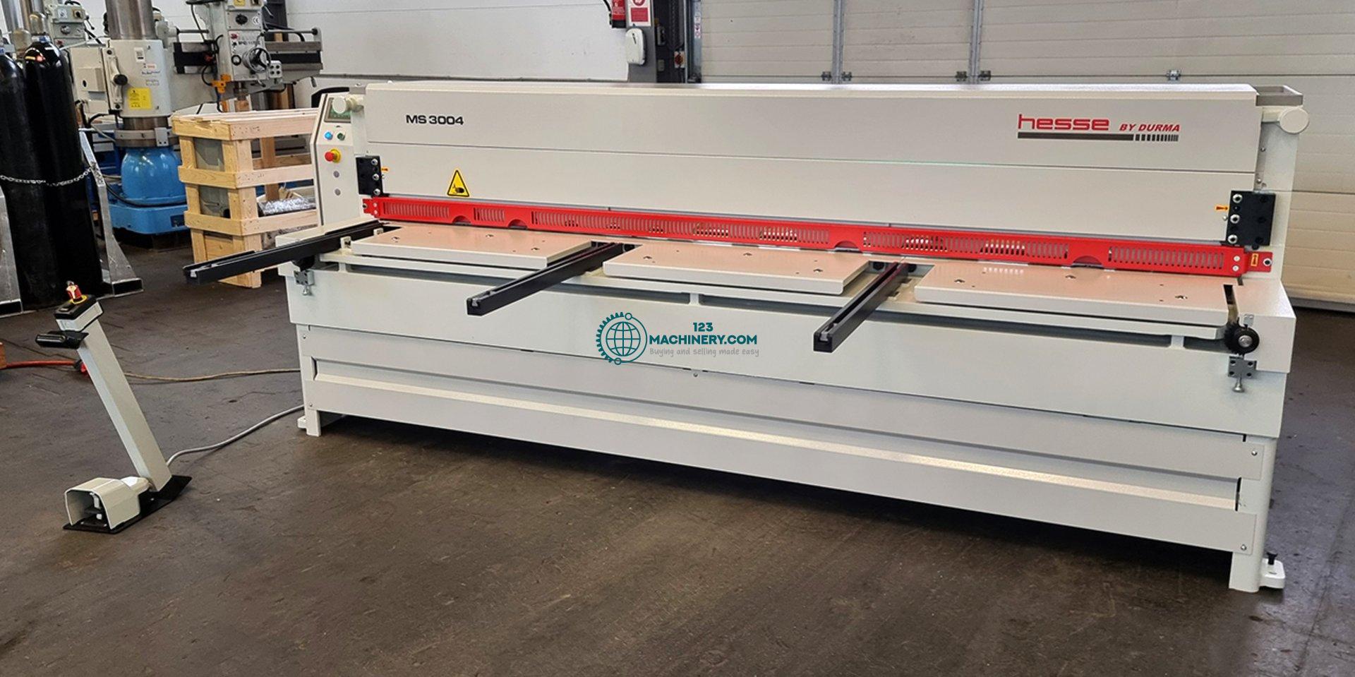 Toon advertentie Motorized plate shear HESSE by DURMA MS 3004