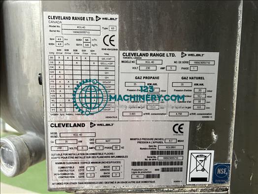 Show advert Cleveland KGL40 cooking kettle