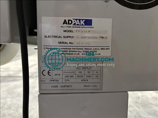 SMIPack FP870A L sealer and shrink tunnel