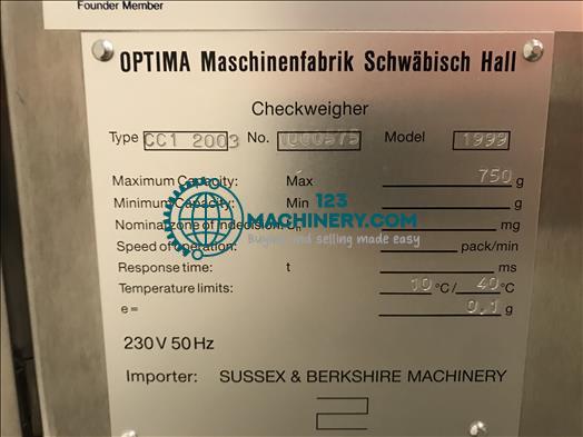 Optima CC1 Checkweigher