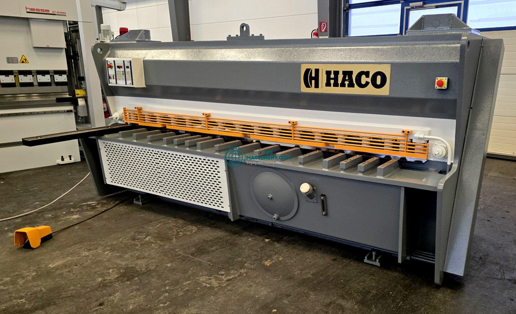Hydraulic plate shear HACO HSLX 3006