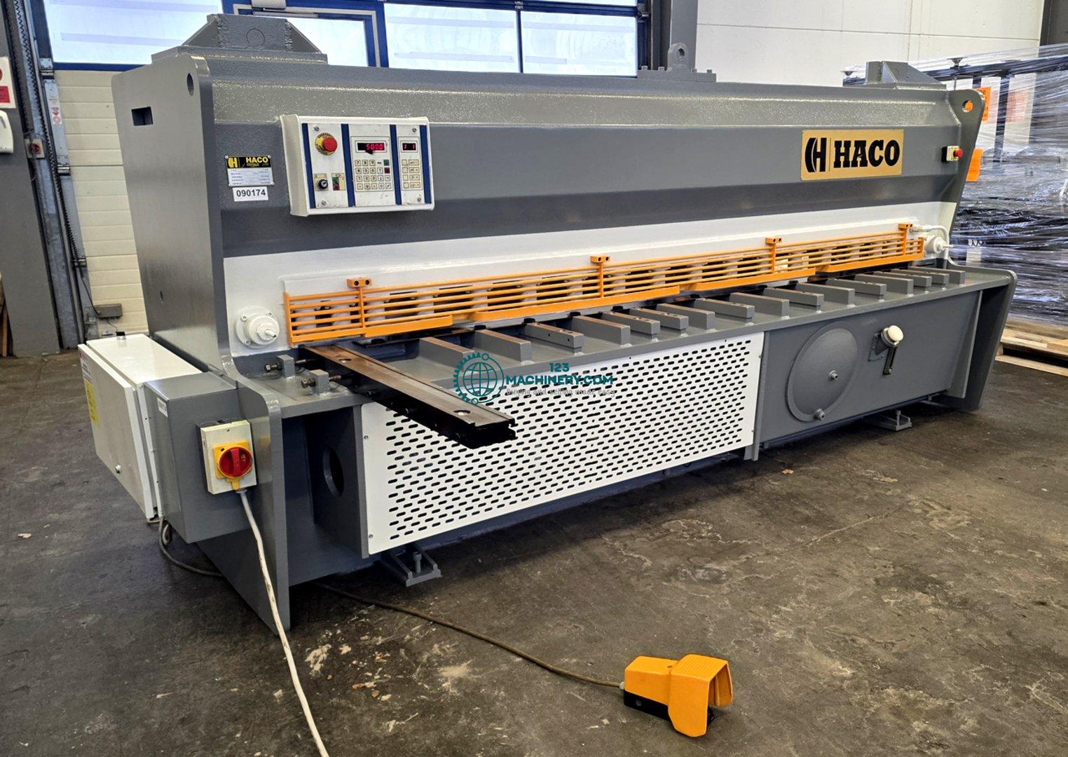 Hydraulic plate shear HACO HSLX 3006